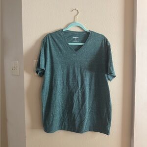 Goodfellow & Co Teal Short Sleeve V-Neck Tee